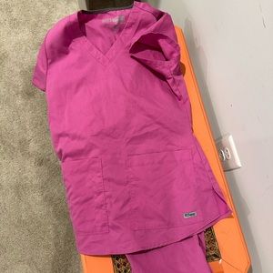 Greys Anatomy Pink Scub Set XS